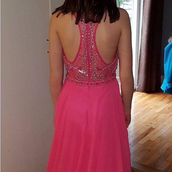 Prom dress, sz. 6, strawberry in colour - Picture 2 of 3
